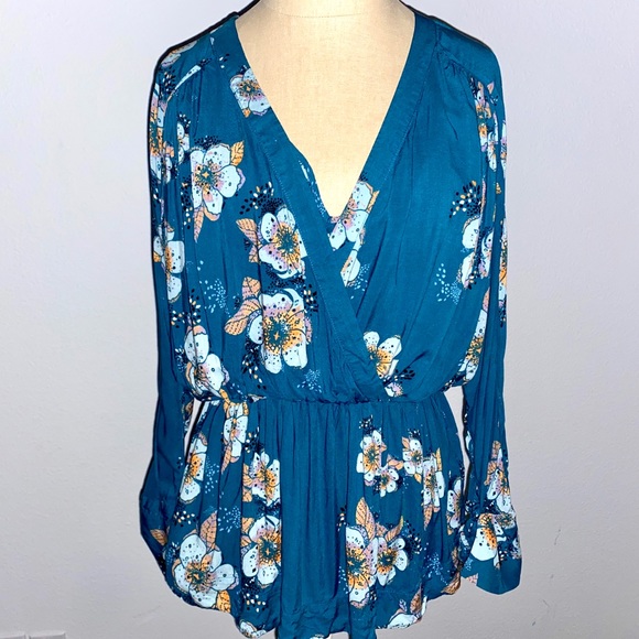 Free People Tuscan Dreams Printed Tunic sz M - Picture 5 of 15